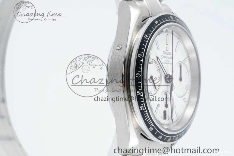 0512 Speedmaster Racing Master SS HKF Best Edition White Dial on SS Bracelet A Premium 7809